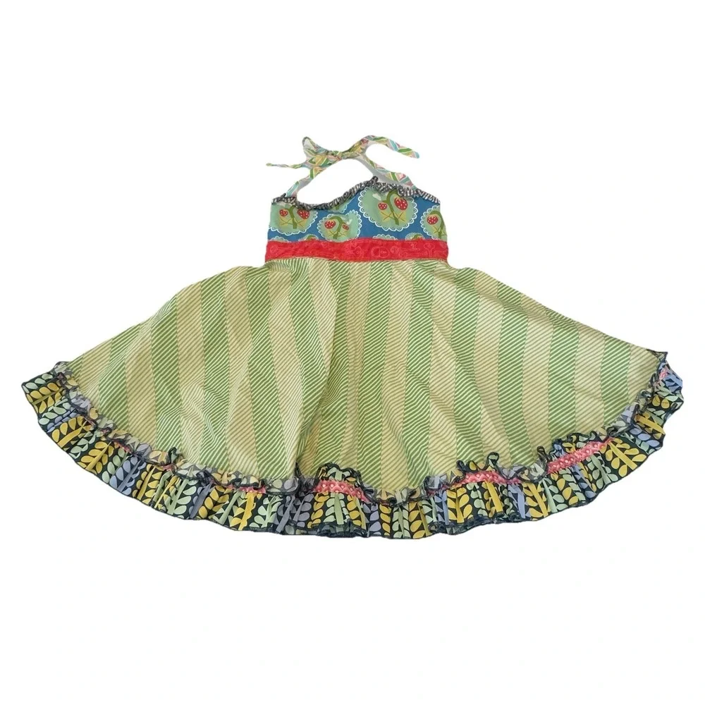 Matilda Jane - Limeade Ellie Roundabout Halter Dress It's A Wonderful Parade 4